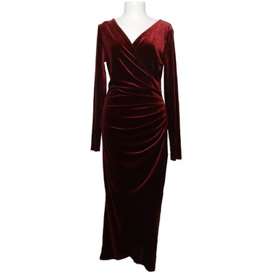 Cupshe, Wickelkleid, Größe: L, Rot, Elasthan/Polyester, Einfarbig, Samt #o4c