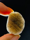30G Saffordite-Rare Arizona glassy meteorite half transparent cintamani  34MM — photo 7