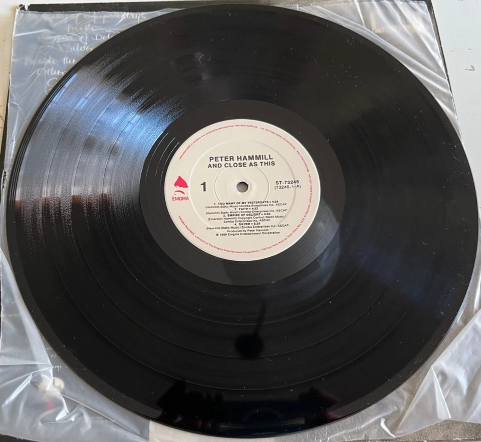 Peter Hammill and close as this LP EXCELLENT CONDITION VAN DER GRAAF GENERATOR - Image 3 of 4