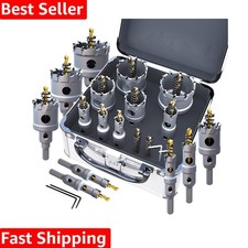 Set seghetto per fori in carburo di grado professionale 10 pezzi con trapani in titanio extra