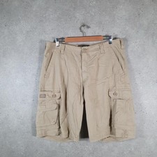 Vintage Lee High-Rise Cargo Shorts Herren W36 Beige BA7431