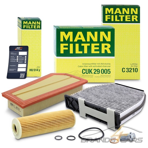 Mann Inspektionspaket FÜR Mercedes C E-KLASSE W204 W212 180 200 250 +Kompressor-image