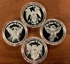 Reckless Metals ~ EXECUTORS OF PROPHECY ~ 1/4oz~ x4 ~ 999 Fine Silver ~ 1 oz SET