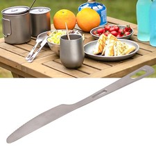 Titanium Utensils Outdoor Camping Tableware Portable Flatware prep Backpacking .