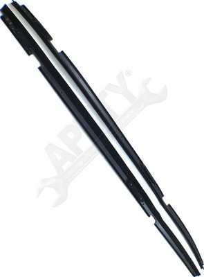 APDTY 141188 Door To Window Glass Rubber Belt Weatherstrip Dew Wipe Sweep Set