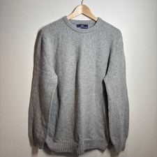Peter Scott Herren Grau Wollpullover Pullover Größe XL Freizeit Komfort 