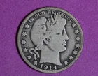 Estate  Find  1914-S Barber Half Dollar  #P34184