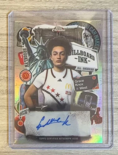 2025 Topps Chrome Mc Donald Billboard Ink AUTO Refractor #BI-GK Grace Knox