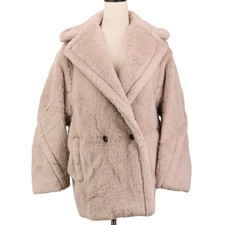 25AW Max Mara OLGA Teddy Bear Short Coat Jacket 1086035206 S Beige Women USED