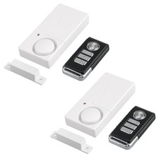 2 Packs Security Window Door Detector Burglar Alarm with Wireless Remote Control