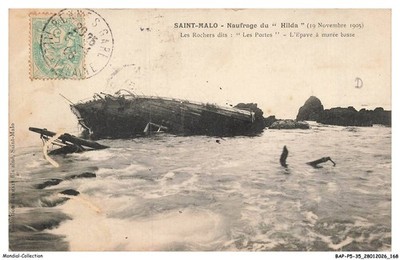 BAPP5-0431-35 - SAINT-MALO - Schiffbruch der Hilda - Les Chers dits - Les Portes
