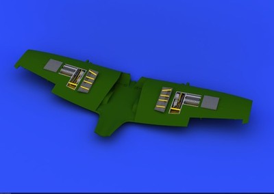 Eduard Accessories 648201 - 1:48 Spitfire Mk.VIII Gun Bays For Eduard - Resin Ba