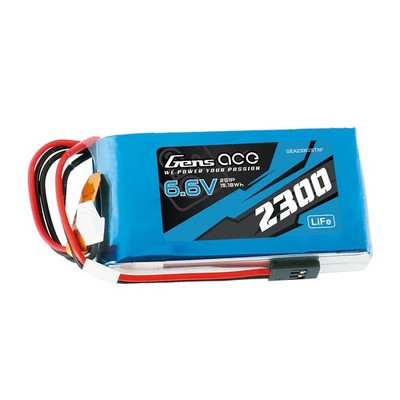 Gens Ace 2300mAh 6.6V 2S Li-Fe Batterie Akku Für Radio Transmitter New DE