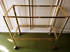 Tavolino Carrello Bar GRANDE TELAIO Vintage Portaliquori OTTONE Porta cucina