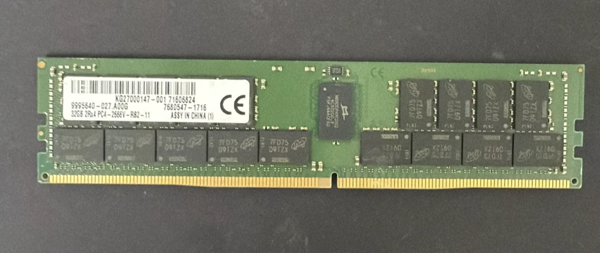 PC4-21300 (DDR4-2666) Bus Speed Computer RAM 32 GB Total Capacity