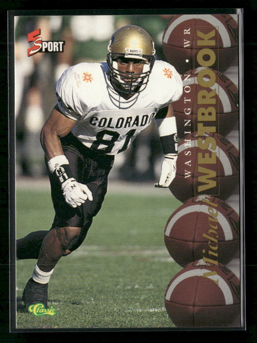 Michael Westbrook 1995 Classic Five Sport #46 Washington Redskins