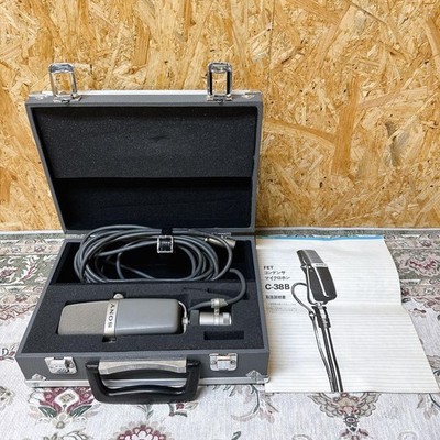 SONY C-38B Condenser Microphone Operation Confirmed Hard Case Vintage Japan