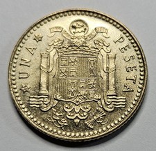 1975 (1980) Spain Una Peseta Coin - Juan Carlos Rey de Espana - Spanish - World