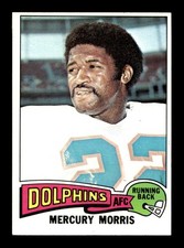 1975 Topps #475 Mercury Morris Dolphins NEAR MINT *3s