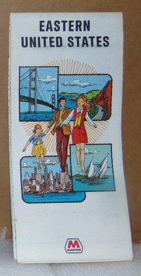 1970 Marathon Road Map of the Eastern United States