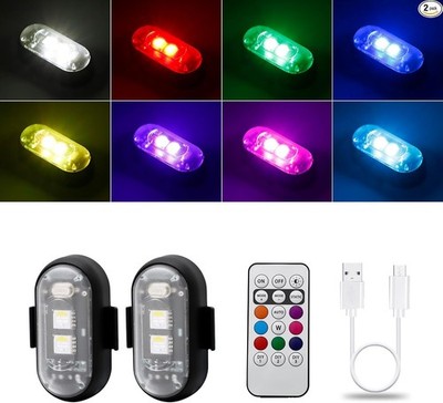 High Brightness Wireless Led Strobe Lights 8 Colors Led Anti-Collision Lights wi