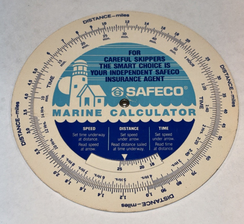 Vintage 1986 Marine Calculator