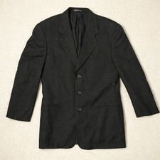 Giorgio Armani Le Collezioni Gray Sport Wool Coat Blazer 44R Made in Italy BOYDS
