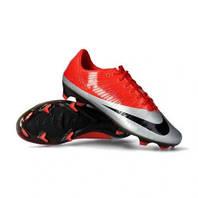Nike Zoom Mercurial Vapor Superfly 1 RGN FG SE CR7 Max Orange Metallic Silver 44