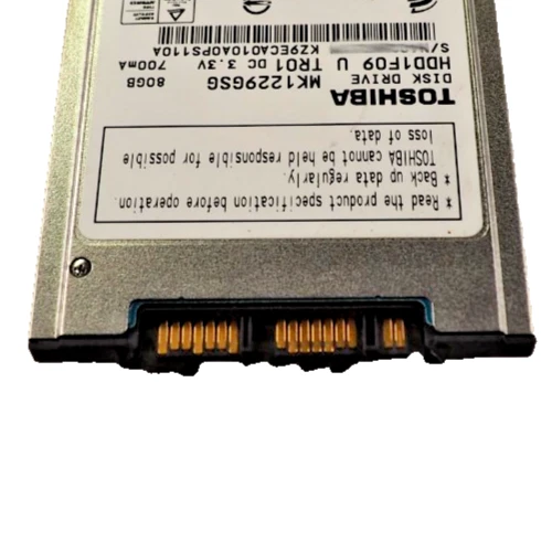 Toshiba MK1229GSG 80GB HDD1F09 5400RPM 1.8" Hard Drive HDD IBM 300x DELL XT1 - Image 4 of 4
