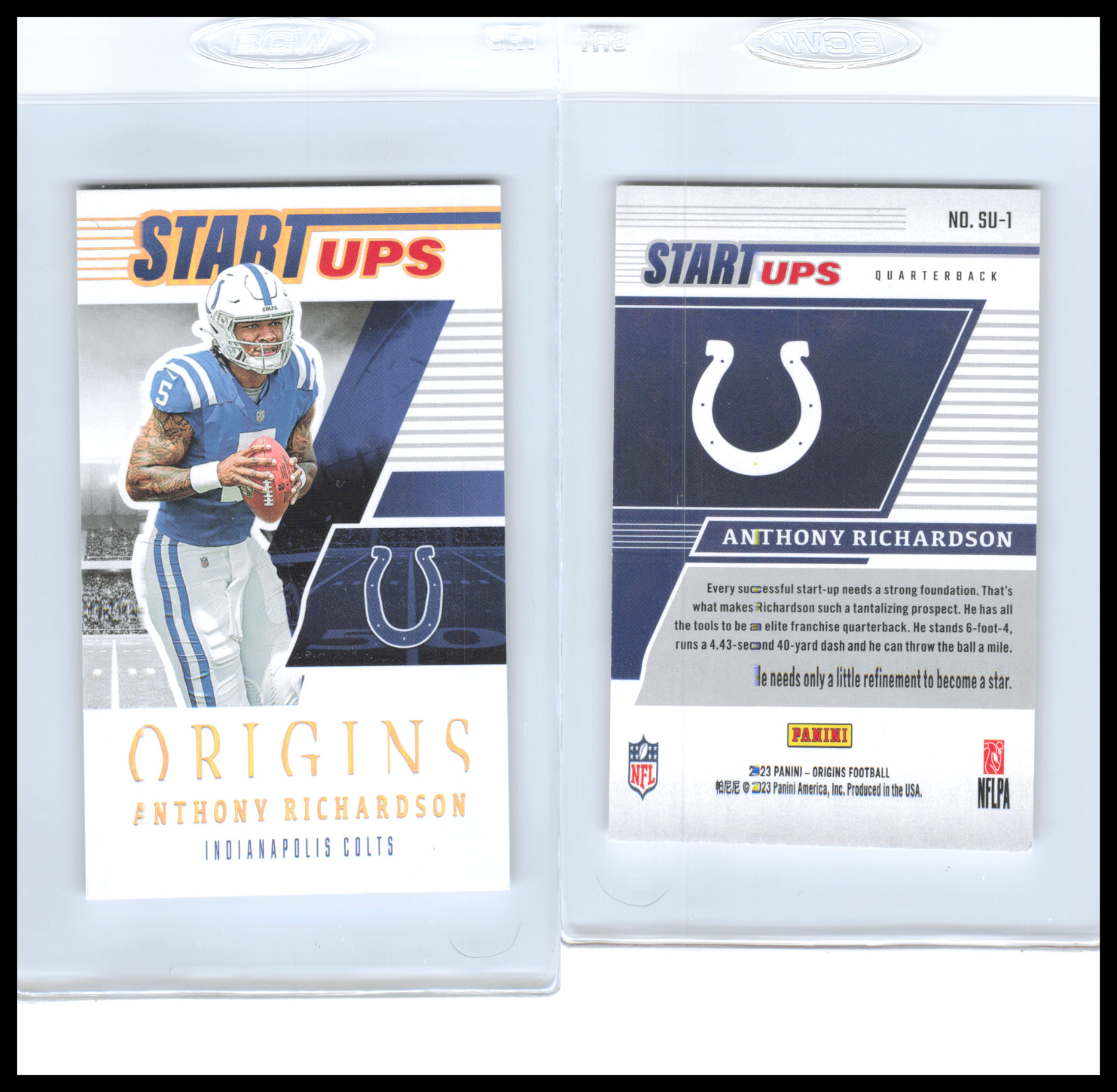2023 Anthony Richardson Panini Origins Start Ups RC #SU-1 Indianapolis Colts
