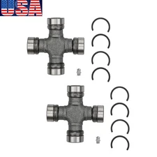2Pc Premium Driveshaft Universal Joint Front Rear Moog 534G Universal */
