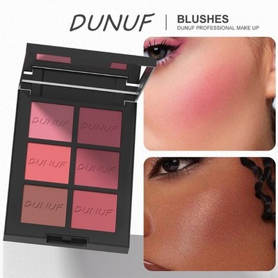 6 Farbtöne Rouge Palette Matt Schimmer Kontur Highlight Longwear Make-up