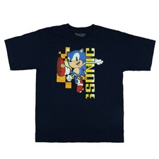Sonic The Hedgehog Boys' T-Shirt Power Kick Design Short Sleeve Tee