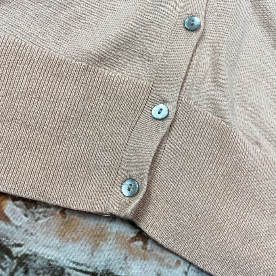 Suéter Ann Taylor Damas L Rosa Cárdigan Abotonado Manga Larga Informal Mujer Foto 2 de 4