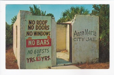 Anna Maria City Jail World Most Unusual Jail House Anna Maria FL Chrome Postcard