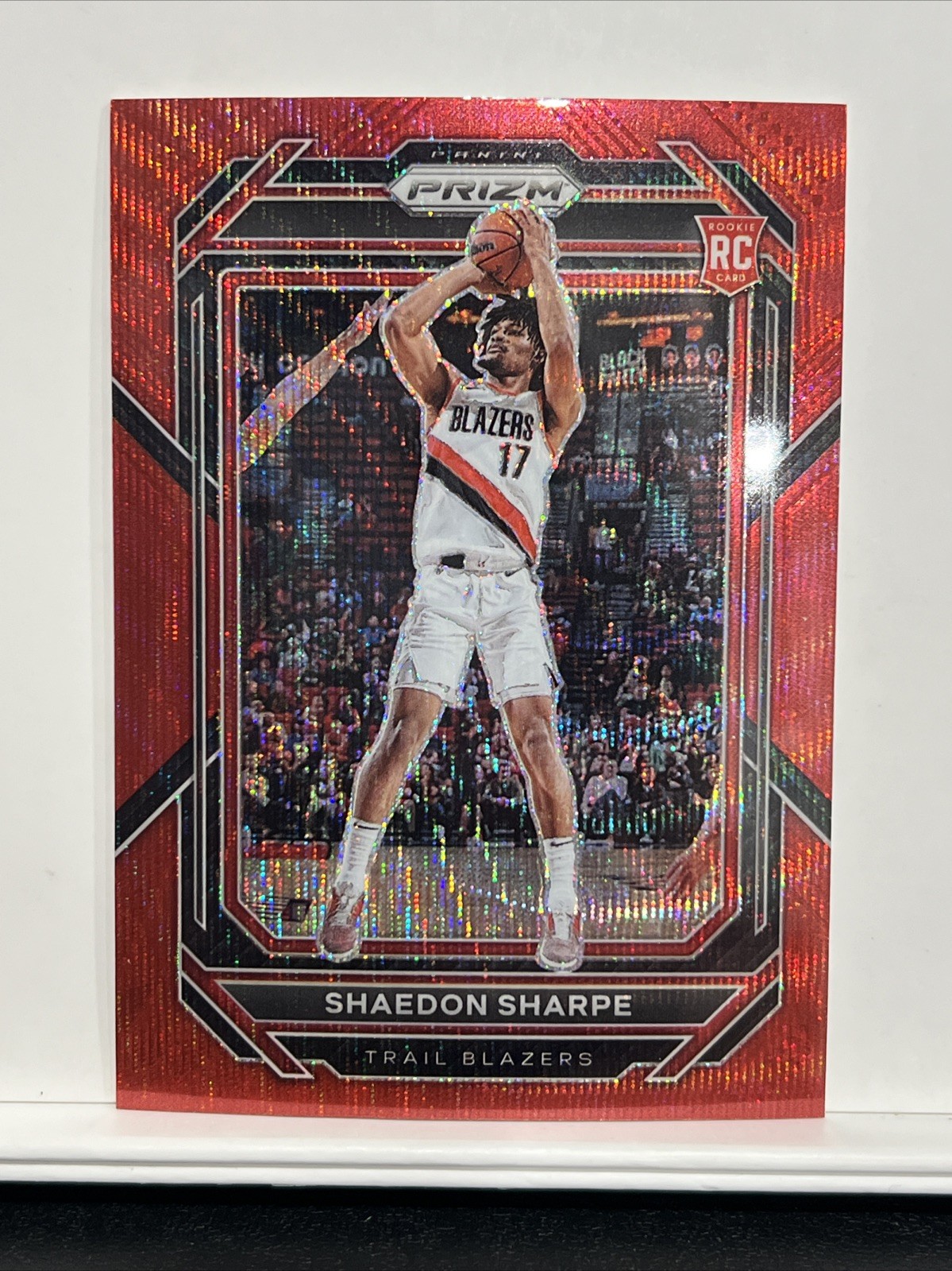 2022-23 Prizm Shaedon Sharpe Rc #250 Red Wave Rookie