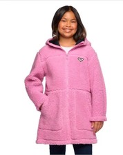 Roxy Girls Size XS 5/6 Pink Sherpa Winter Jacket Coat NWT