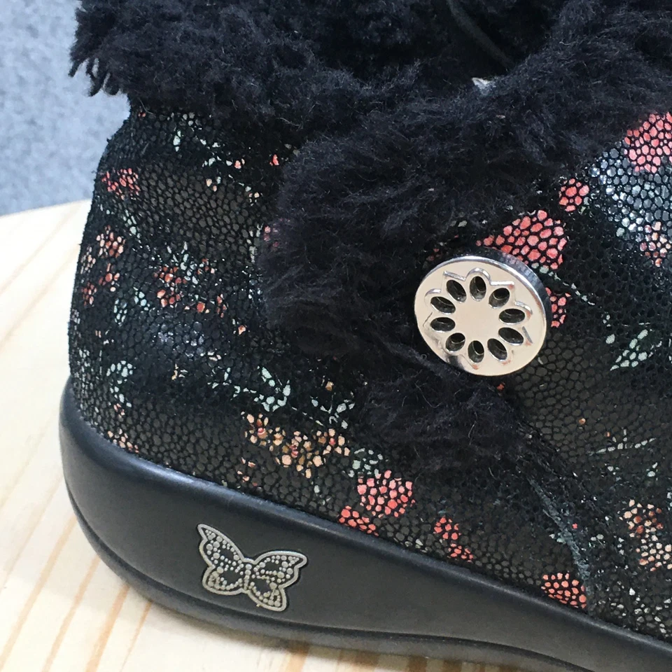 Botas Alegria para mujer 38 Meri botines florales cuero negro imitación piel botón Foto 2 de 4
