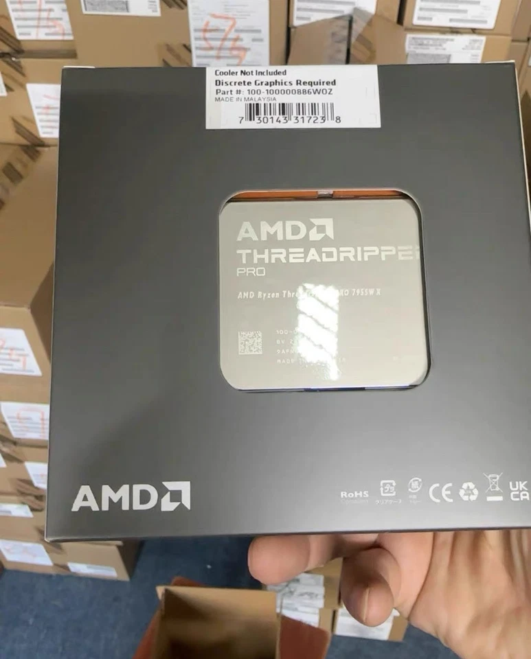 AMD Threadripper PRO 7955WX CPU 16-Core 32-Thread 4.5GHz 5.3GHz sWRX8 Processor- - Image 2 of 2