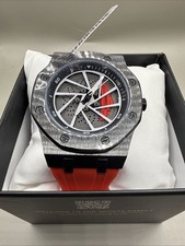 Invicta 69491 Men’s 42MM Speedway Rim Black Case & Red Band Brake Rotor