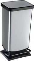 Rotho Treteimer Paso 40 L Metallic Silber MüLl- & Abfalleimer