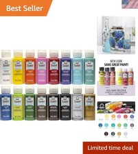 32 Oz Glossy Finish Acrylic Enamel Paint Set - Perfect for Creative Glass Crafts