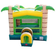 Commercial Inflatable Bounce House Modular Tropical Kids Jumper With Blower