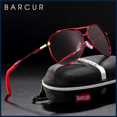 BARCUR Design Sunglasses Women Polarized Gradient Lens Sun Glasses for Men Pilot