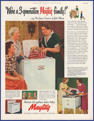 #ad #ad Vintage 1951 MAYTAG Master Washer Washing Machine Laundry Appliance 50s Print Ad $14.95
