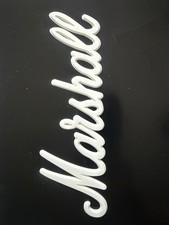 Marshall Logo Badge White Plastic Replacement...