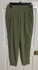 ATHLETA Run With It Pants Sz S Eucalyptus Green Jogger Casual Travel