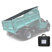 Leaveshade Dump Truck Mesh Tarp 8'X12' -Heavy Duty Dump Trailer Mesh Tarp Cov...