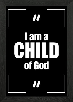 KIND gerahmtes Wandbild Poster Leinwanddruck Bild