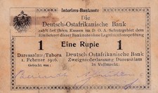 Ro. 929a) / DOA-31a)B8b) - 1 Rupie - P3 - FUS Abklatsch Rs.